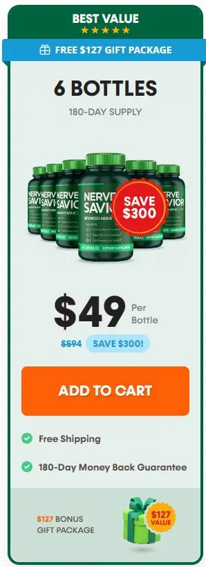 Nerve Savior 6 Bottle Price